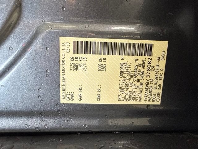 2020 Nissan Maxima SR Xtronic CVT