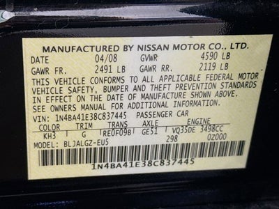 2008 Nissan Maxima 3.5 SL