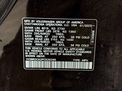 2023 Volkswagen Atlas 3.6L V6 SEL