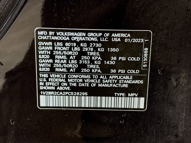 2023 Volkswagen Atlas 3.6L V6 SEL