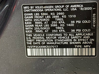 2021 Volkswagen Atlas 2.0T SEL Premium