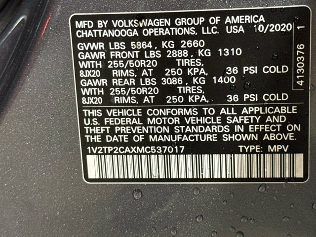 2021 Volkswagen Atlas 2.0T SEL Premium