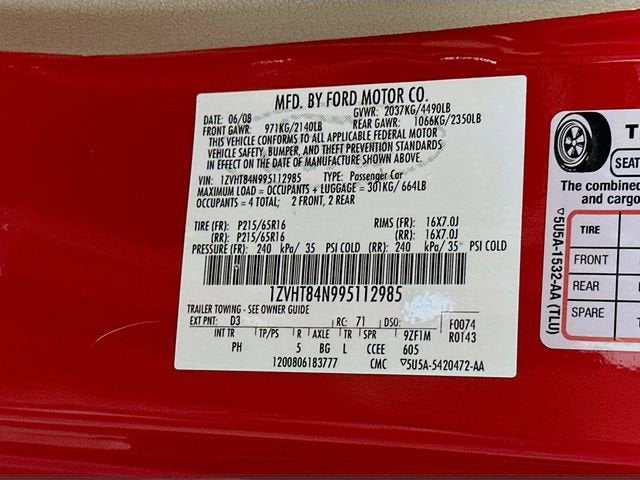 2009 Ford Mustang NA