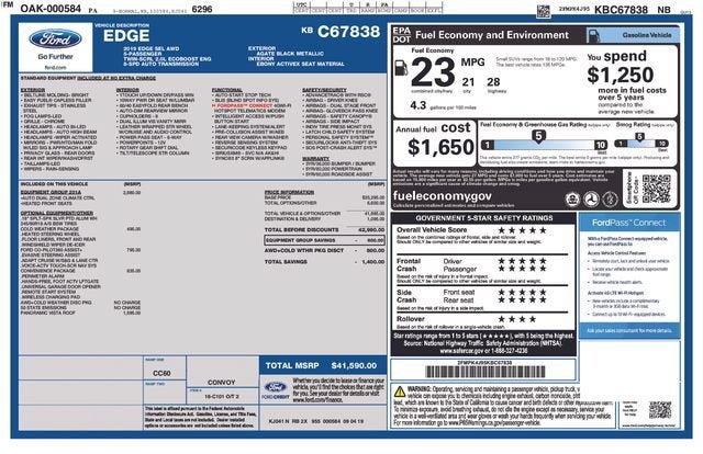 2019 Ford Edge SEL