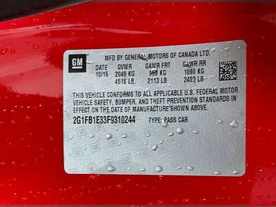 2015 Chevrolet Camaro LS