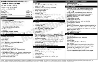 2026 Chevrolet Silverado 1500 RST