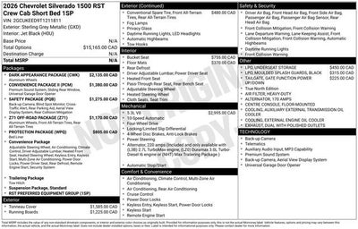 2026 Chevrolet Silverado 1500 RST