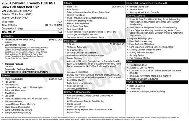 2026 Chevrolet Silverado 1500 RST