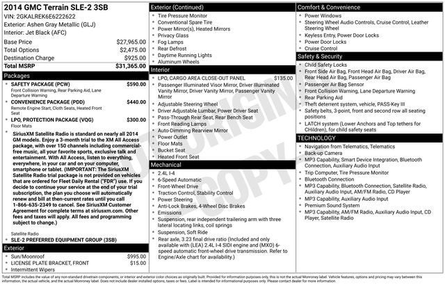 2014 GMC Terrain SLE