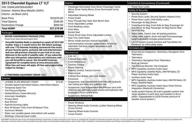 2013 Chevrolet Equinox LT