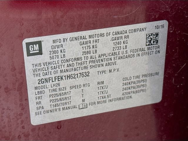 2017 Chevrolet Equinox LT