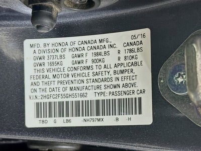 2016 Honda Civic Sedan LX