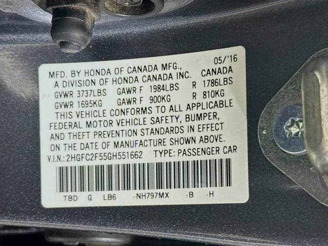 2016 Honda Civic Sedan LX