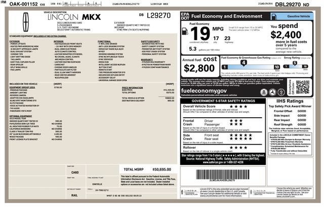 2013 Lincoln MKX NA