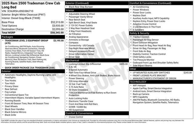 2025 RAM 2500 Tradesman