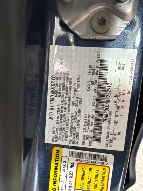 2019 Ford Fusion SEL