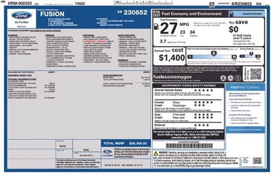2019 Ford Fusion SE