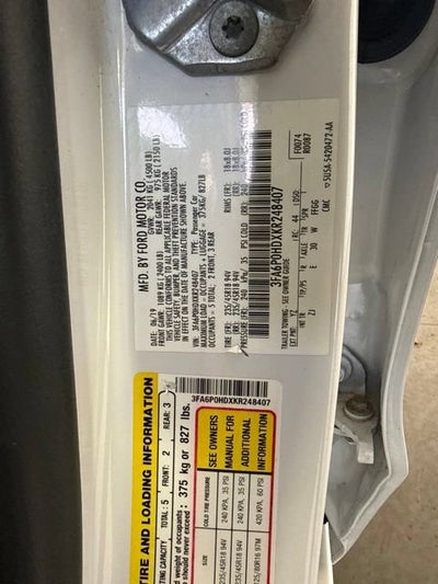 2019 Ford Fusion SE
