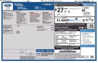 2019 Ford Fusion SE