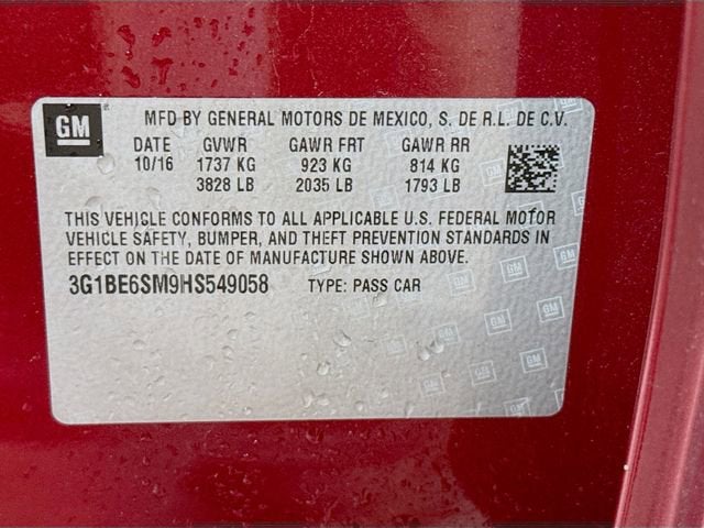 2017 Chevrolet Cruze LT