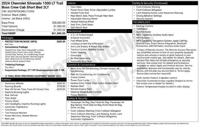 2024 Chevrolet Silverado 1500 LT Trail Boss
