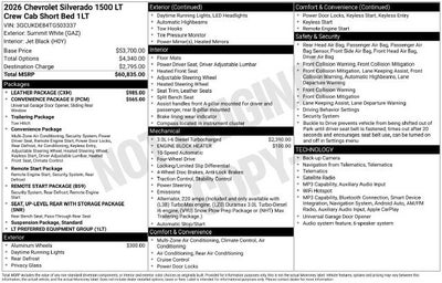 2026 Chevrolet Silverado 1500 LT