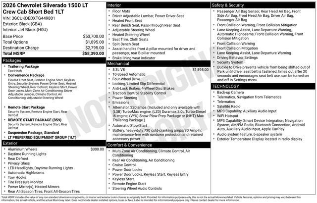 2026 Chevrolet Silverado 1500 LT