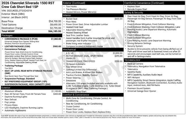 2026 Chevrolet Silverado 1500 RST
