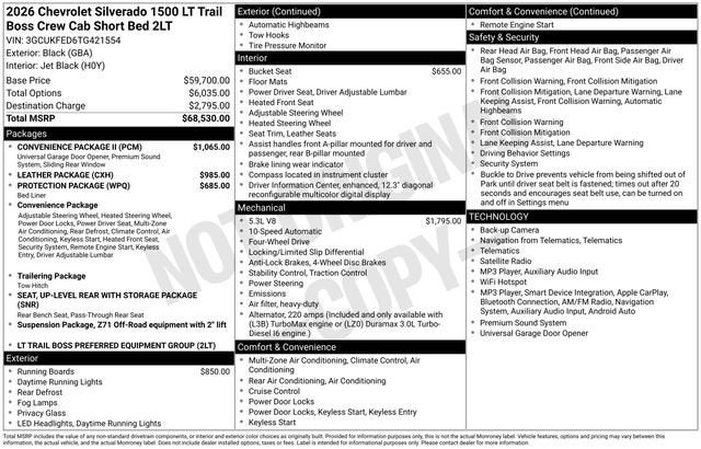 2026 Chevrolet Silverado 1500 LT Trail Boss
