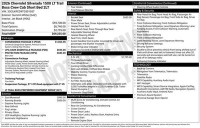 2026 Chevrolet Silverado 1500 LT Trail Boss