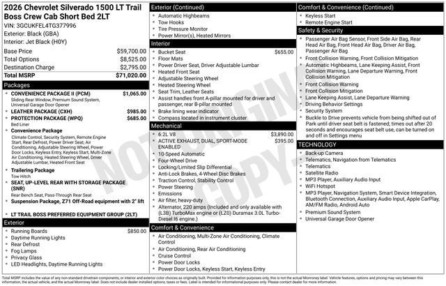 2026 Chevrolet Silverado 1500 LT Trail Boss