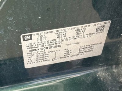 2015 Chevrolet Silverado 1500 LT