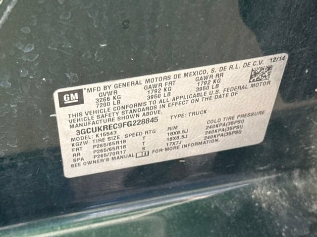 2015 Chevrolet Silverado 1500 LT