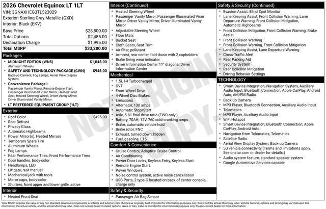 2026 Chevrolet Equinox LT