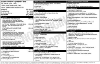 2026 Chevrolet Equinox RS
