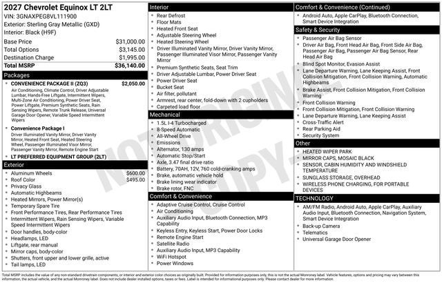 2027 Chevrolet Equinox LT