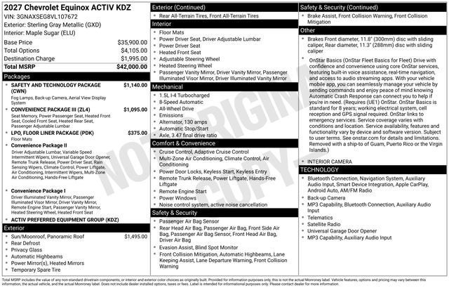 2027 Chevrolet Equinox ACTIV