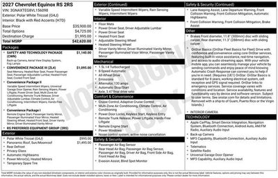 2027 Chevrolet Equinox RS