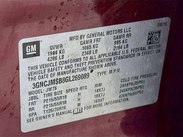 2016 Chevrolet Trax LTZ