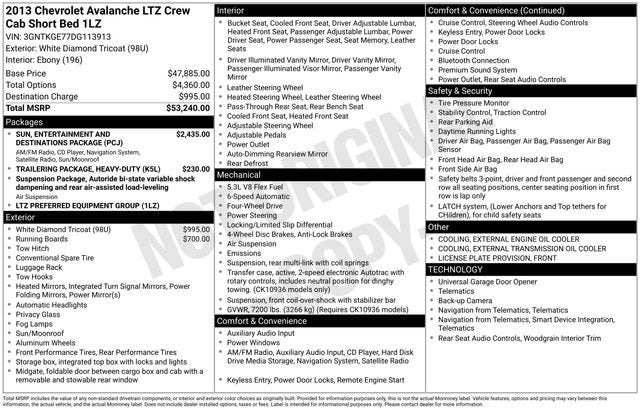2013 Chevrolet Avalanche LTZ