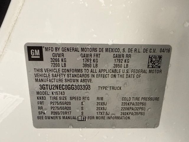 2016 GMC Sierra 1500 SLT
