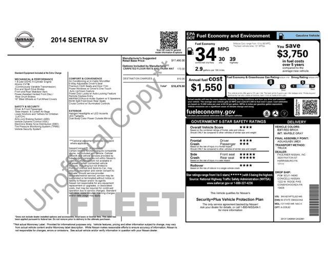 2014 Nissan Sentra SV