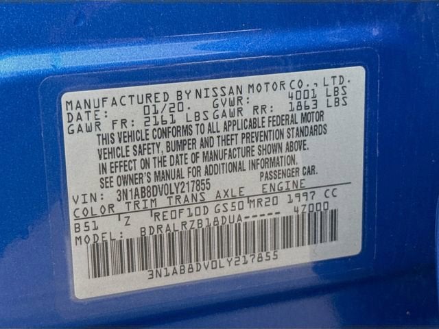 2020 Nissan Sentra SR