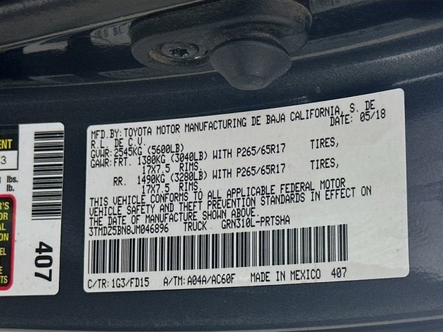 2018 Toyota Tacoma SR5