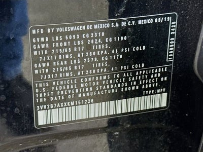 2019 Volkswagen Tiguan SE
