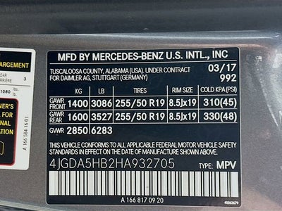 2017 Mercedes-Benz GLE GLE 350