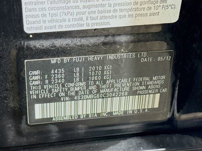 2012 Subaru Legacy 2.5i Premium