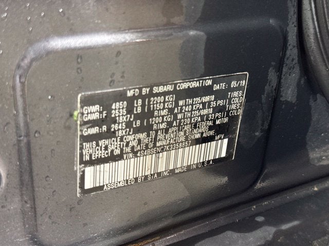 2019 Subaru Outback 3.6R Limited