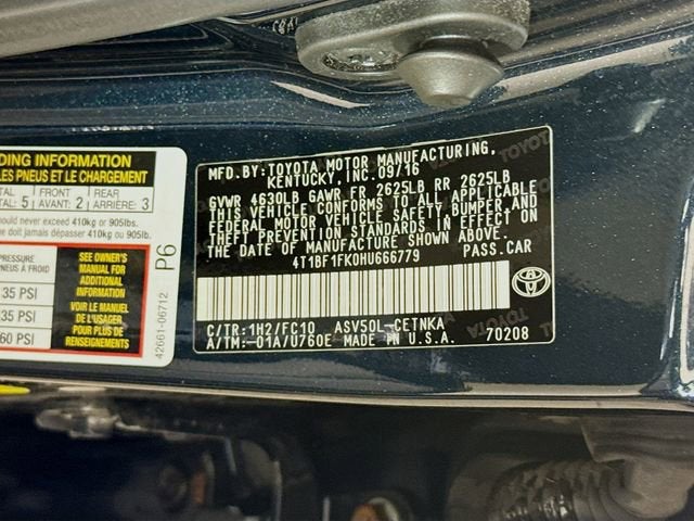 2017 Toyota Camry XLE