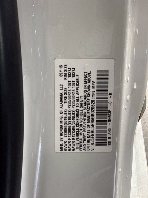 2016 Honda Odyssey Touring Elite